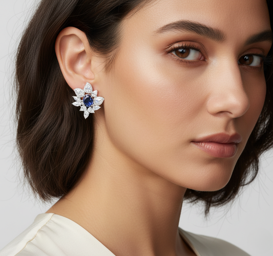 Diamond Titanium Earring