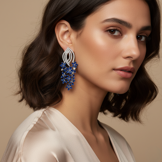 Diamond Titanium Earring