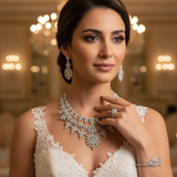 Diamond Titanium Wedding Set