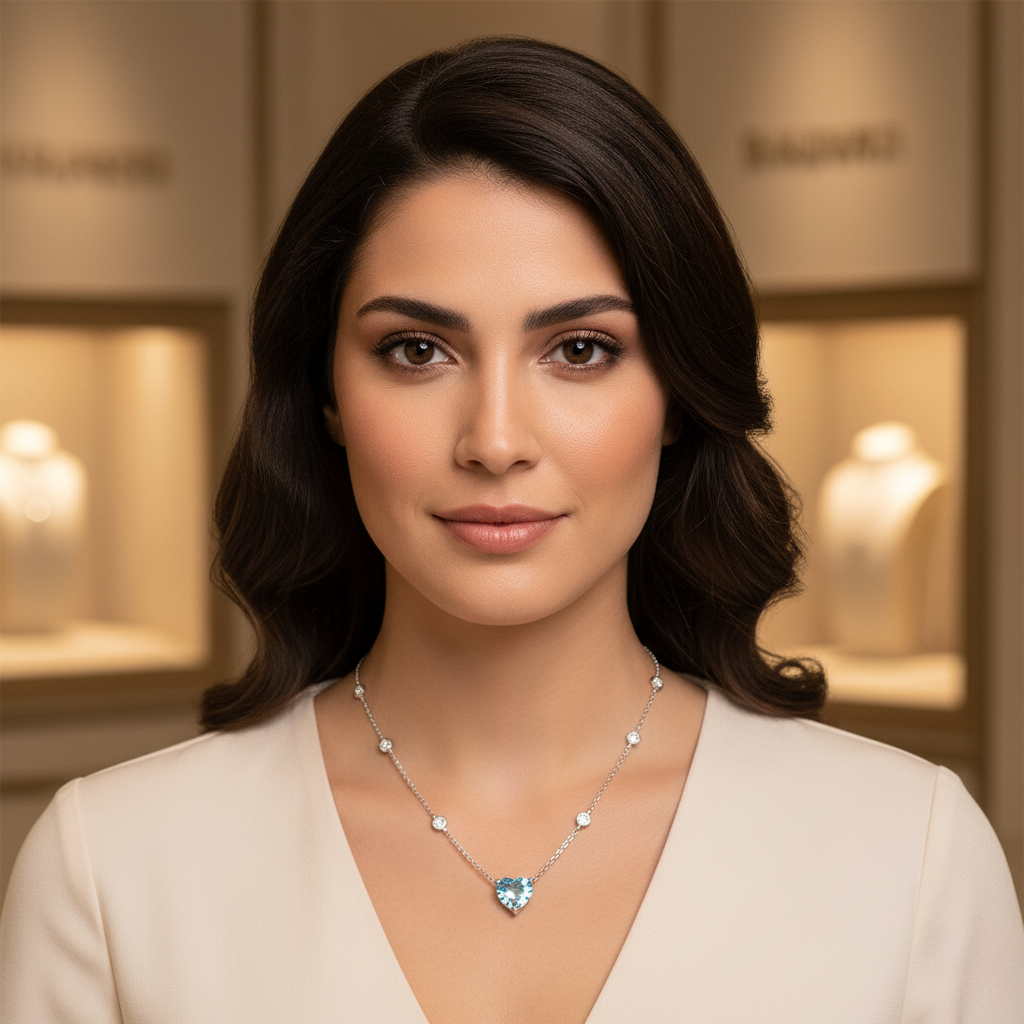 Diamond Titanium Long Necklace