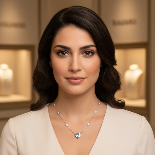 Diamond Titanium Long Necklace