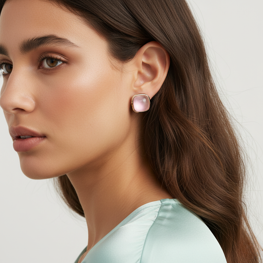 Diamond Titanium Earring