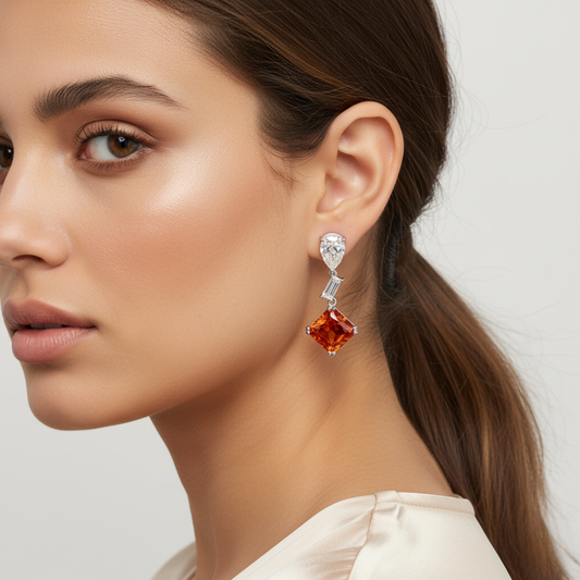 Diamond Titanium Earring