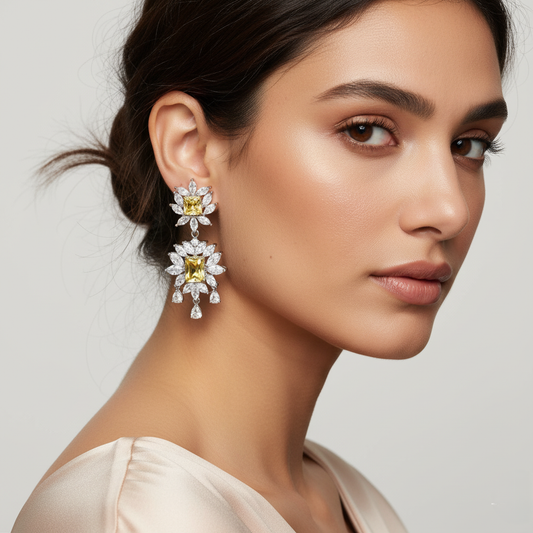 Diamond Titanium Earring