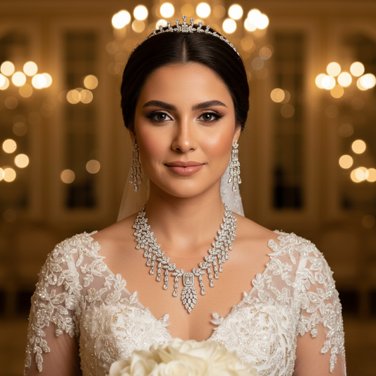 Diamond Titanium Wedding Set