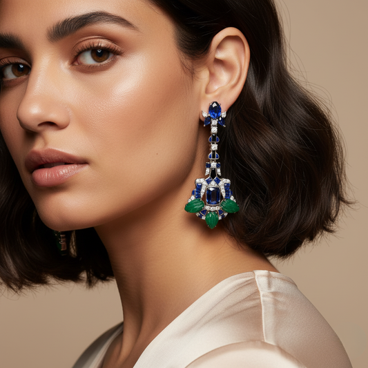 Diamond Titanium Earring