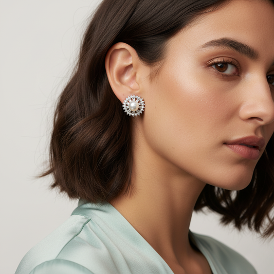 Diamond Titanium Earring