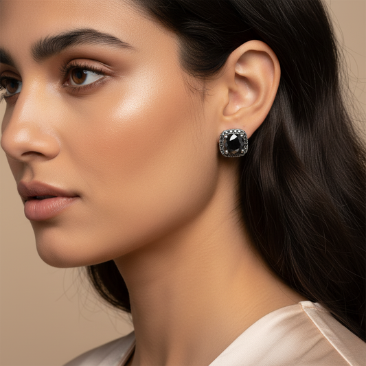 Diamond Titanium Earring