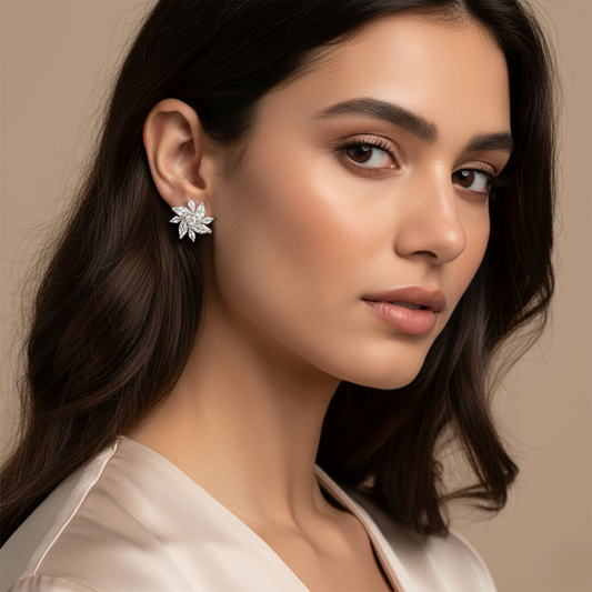 Diamond Titanium Earring