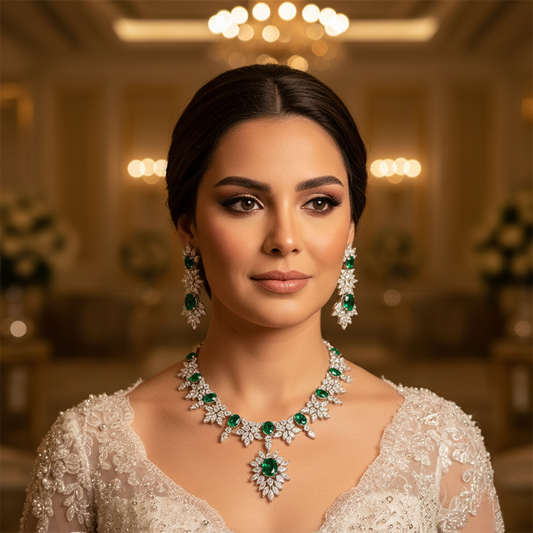 Diamond Titanium Wedding Set