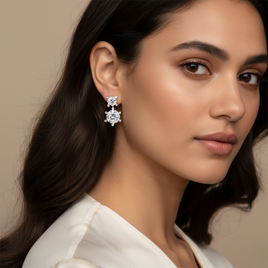 Diamond Titanium Earring