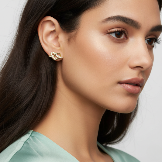 Diamond Titanium Earring