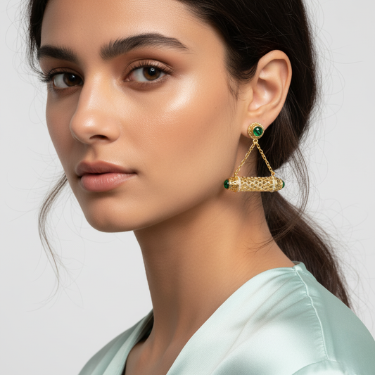 Diamond Titanium Earring