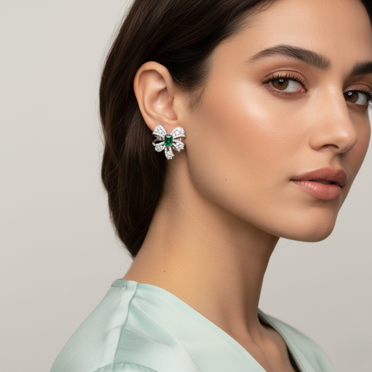 Diamond Titanium Earring