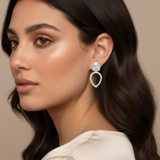 Diamond Titanium Earring