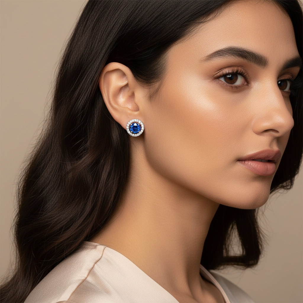 Diamond Titanium Earring