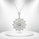Diamond Titanium Long Necklace