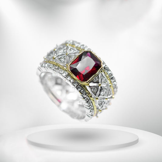 Diamond Titanium Ring
