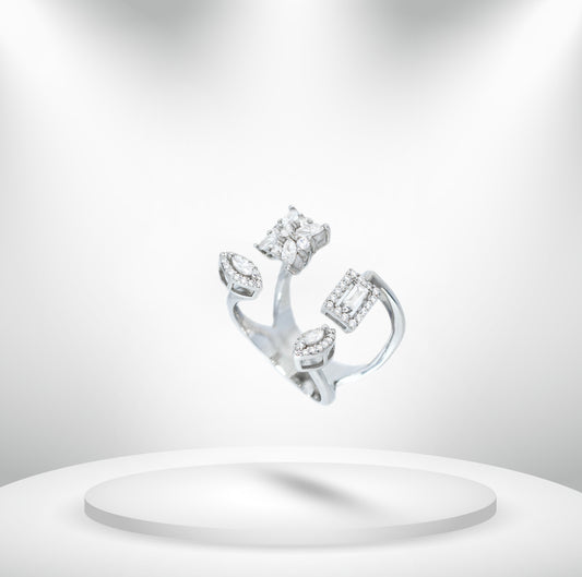 Diamond Titanium Ring