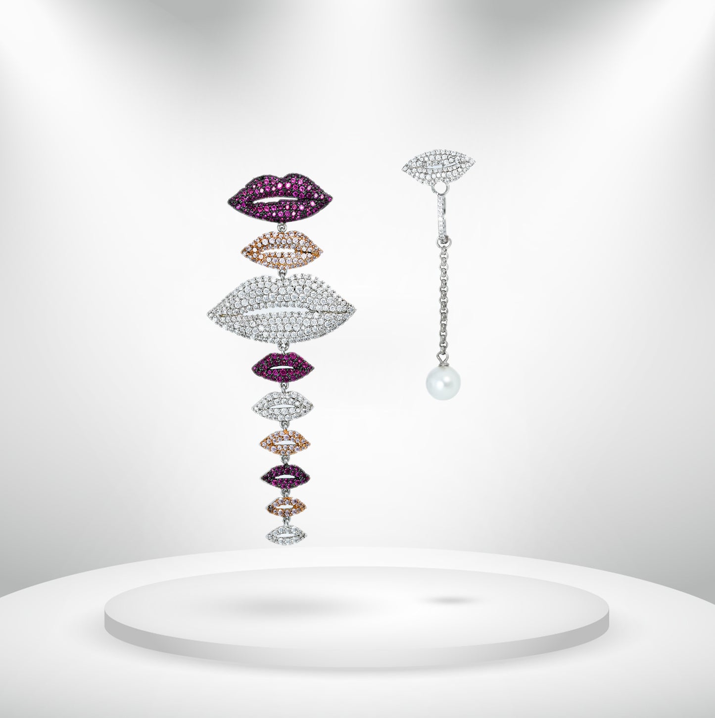 Diamond Titanium Earring