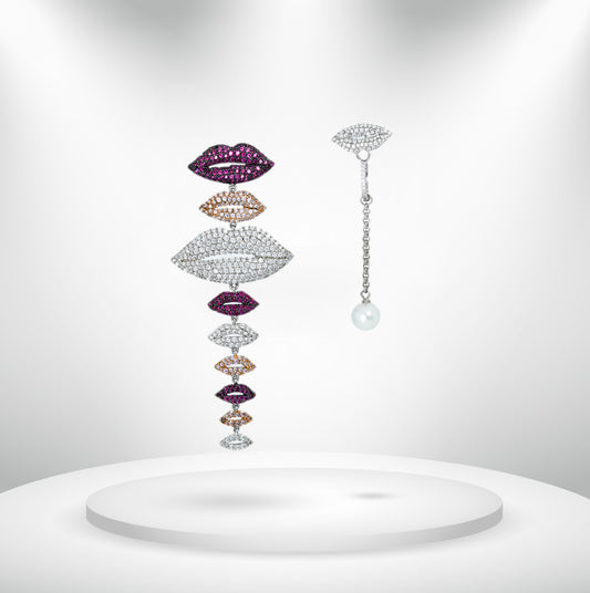 Diamond Titanium Earring