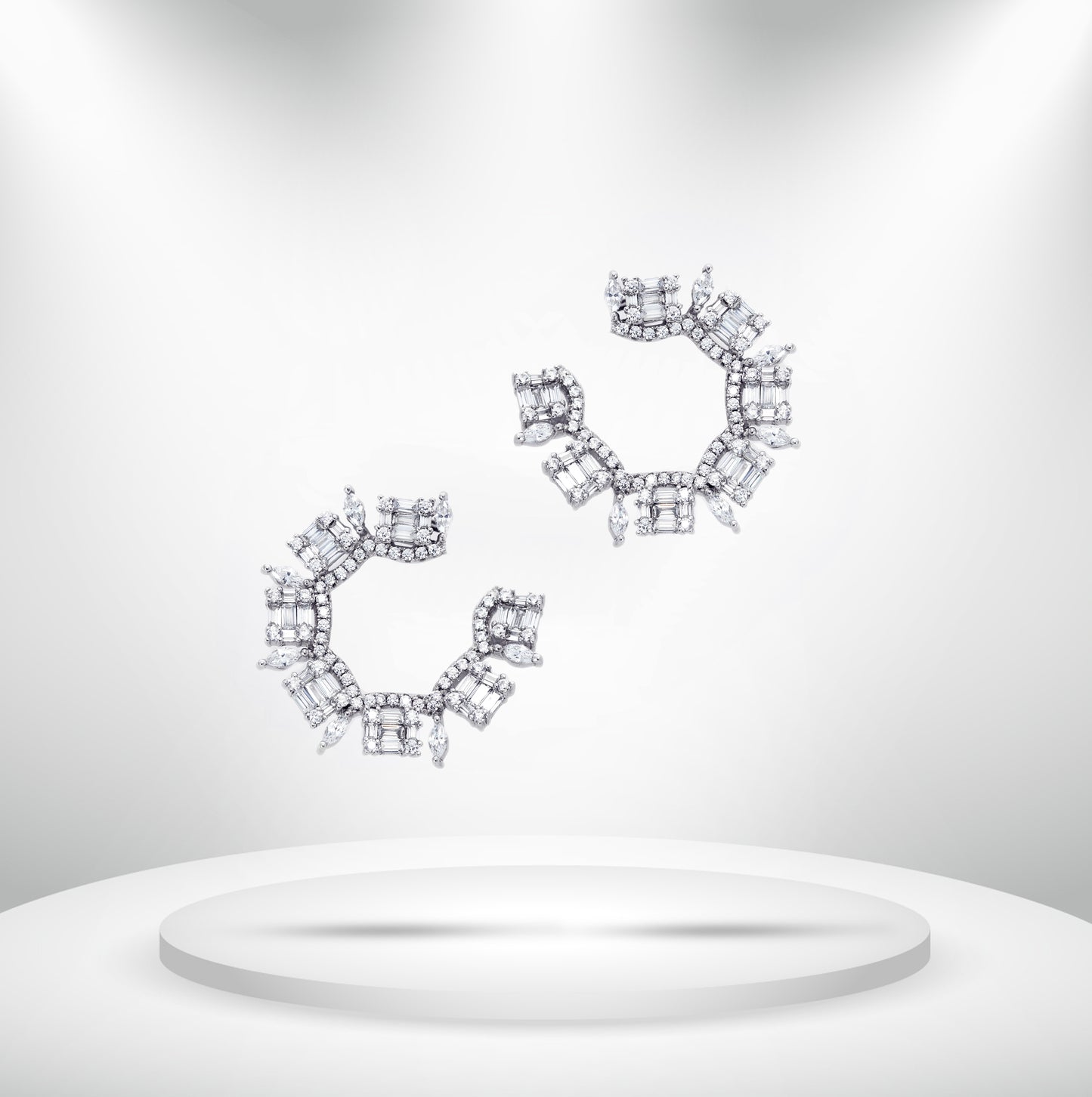 Diamond Titanium Earring