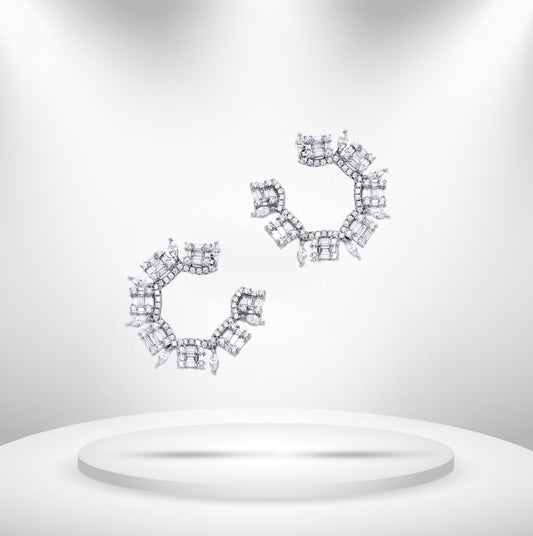 Diamond Titanium Earring