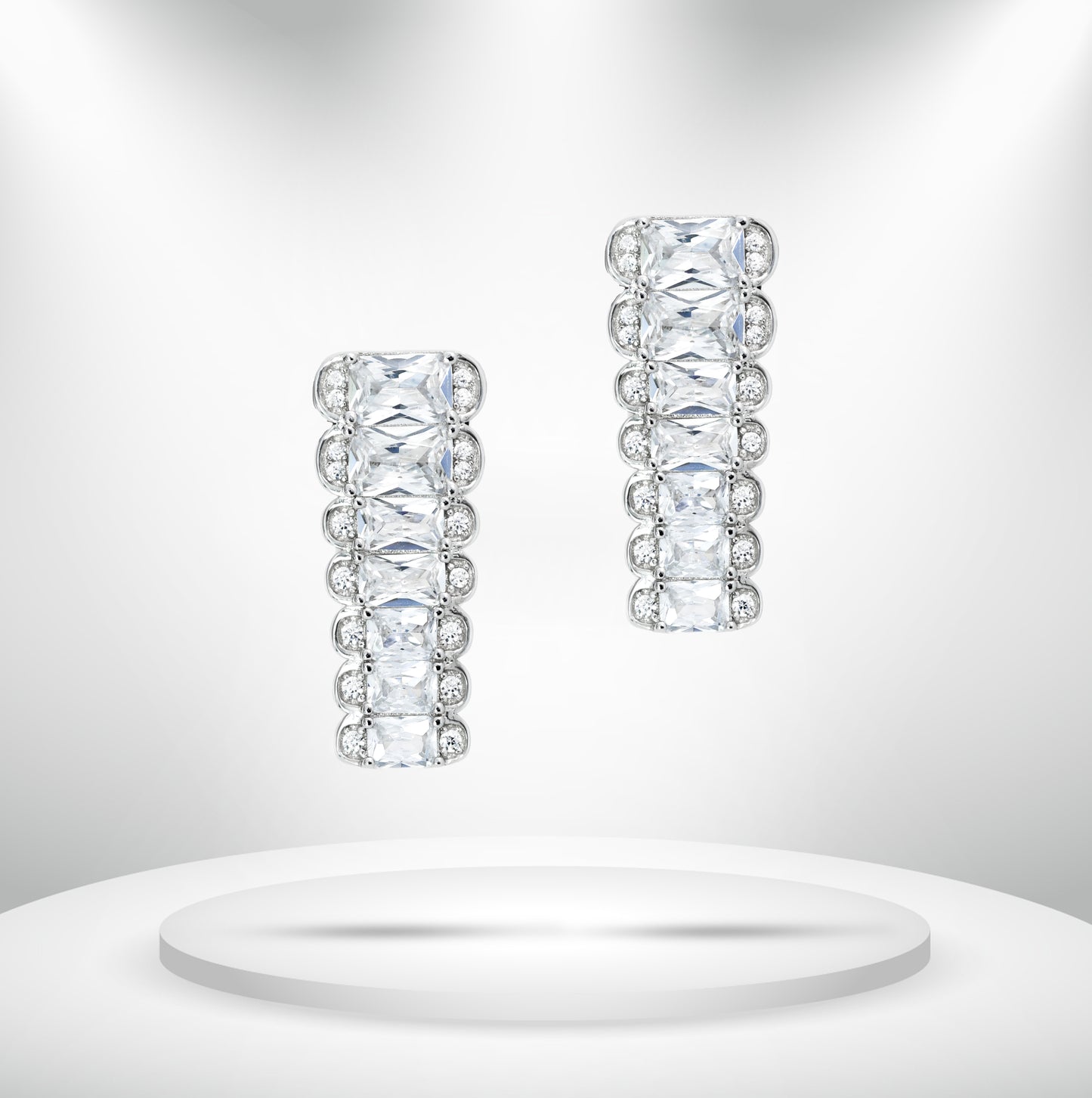 Diamond Titanium Earring