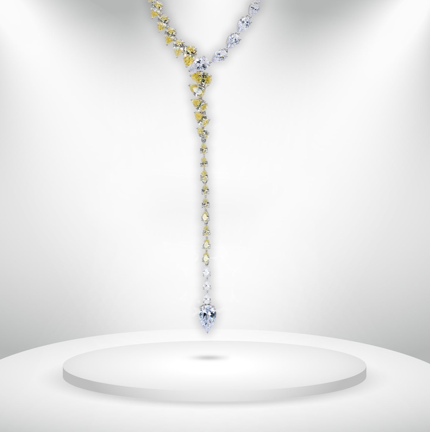 Diamond Titanium Long Necklace