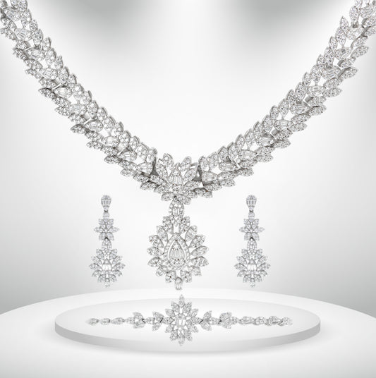 Diamond Titanium Wedding Set