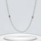 Diamond Titanium Long Necklace