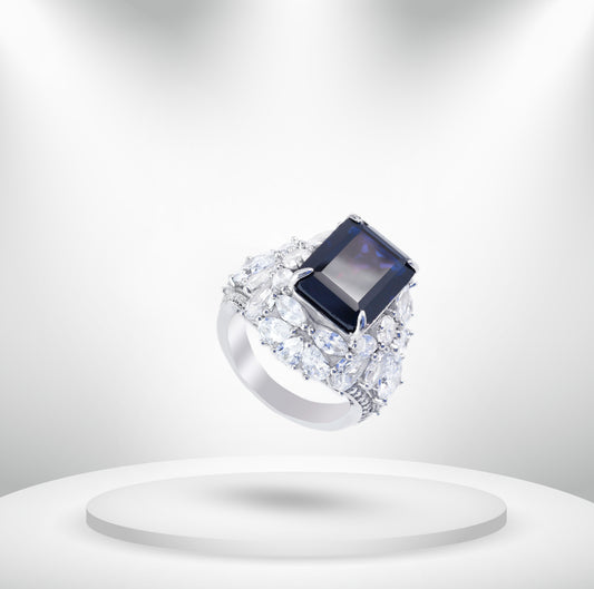 Diamond Titanium Ring