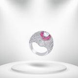 Diamond Titanium Ring