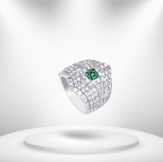 Diamond Titanium Ring