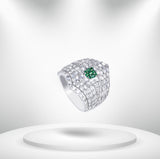 Diamond Titanium Ring