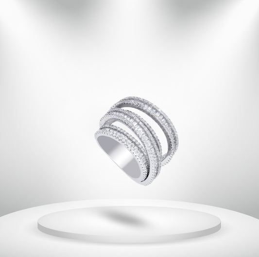 Diamond Titanium Ring