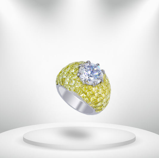 Diamond Titanium Ring