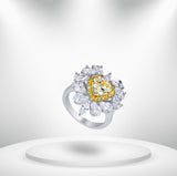 Diamond Titanium Ring