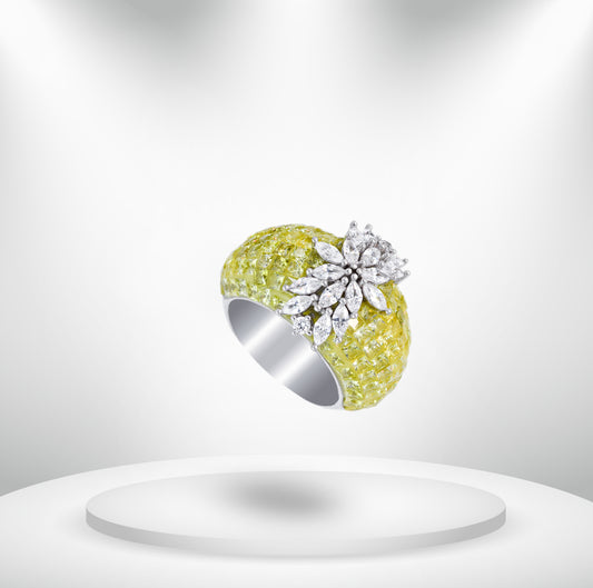 Diamond Titanium Ring