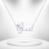 Diamond Titanium Long Necklace