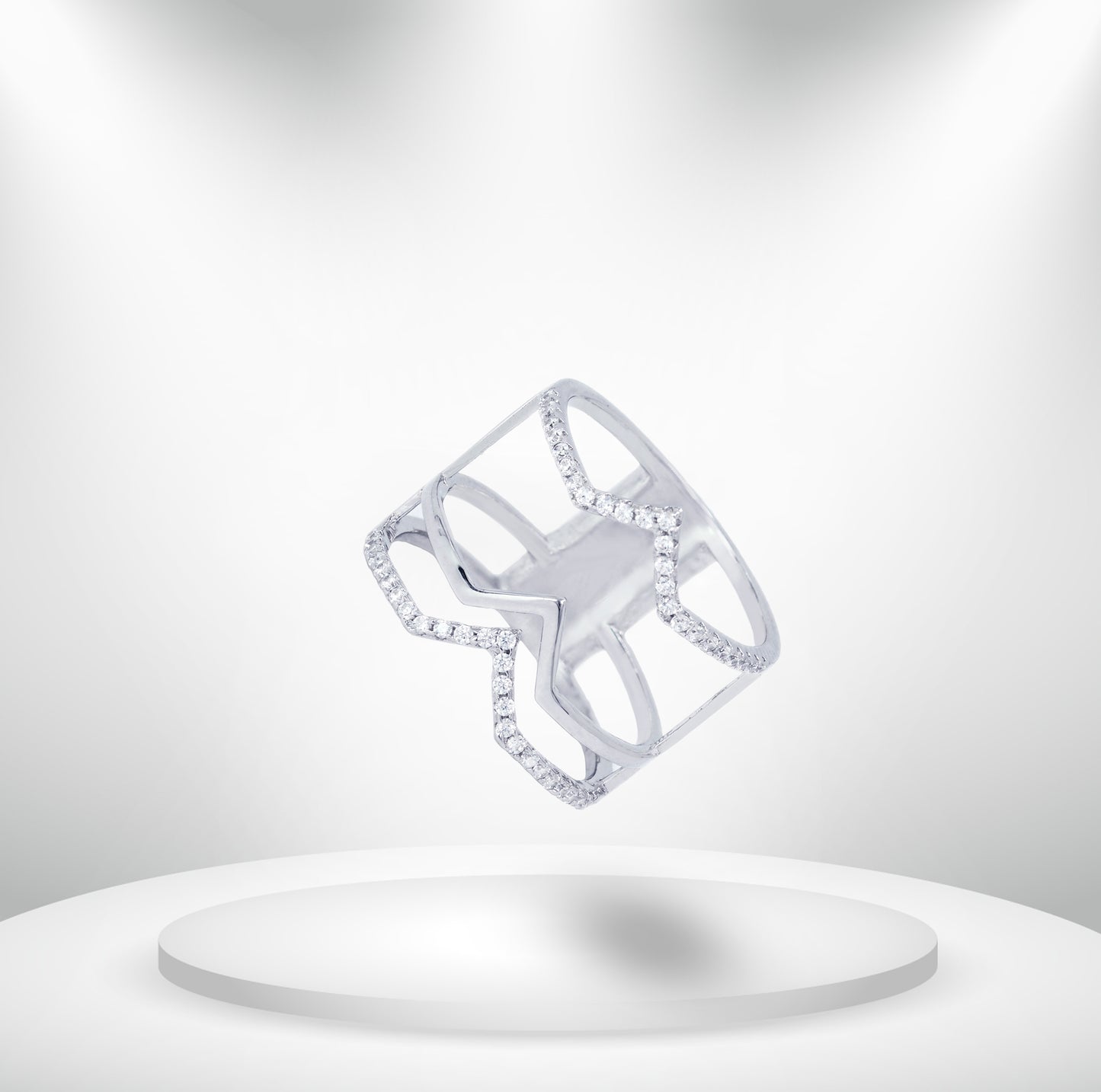 Diamond Titanium Ring