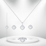 Diamond Titanium Wedding Set