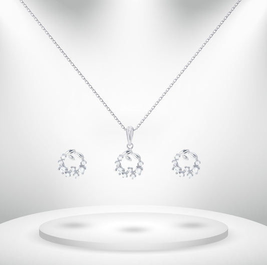 Diamond Titanium Wedding Set