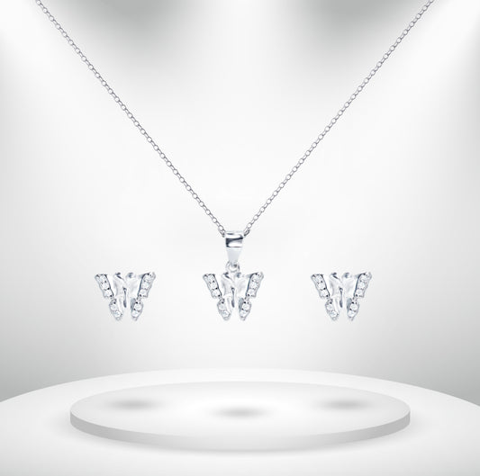 Diamond Titanium Wedding Set