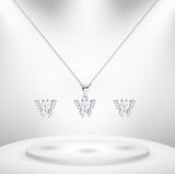 Diamond Titanium Wedding Set