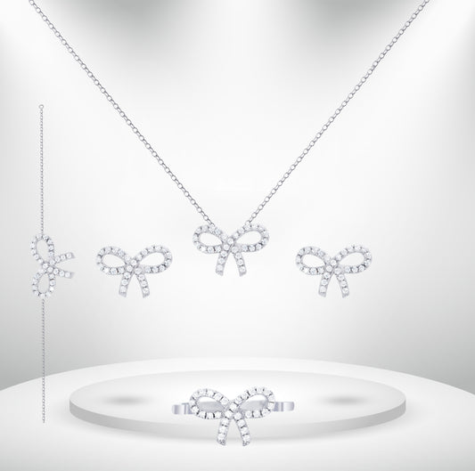 Diamond Titanium Wedding Set