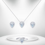 Diamond Titanium Wedding Set