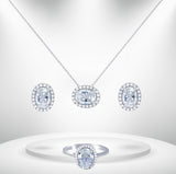 Diamond Titanium Wedding Set