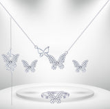 Diamond Titanium Wedding Set