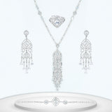 Diamond Titanium Wedding Set